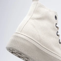 Baskets BEIGE Femme Motif Uni Lacets