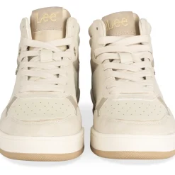 Baskets BEIGE Femme Motif Uni Lacets