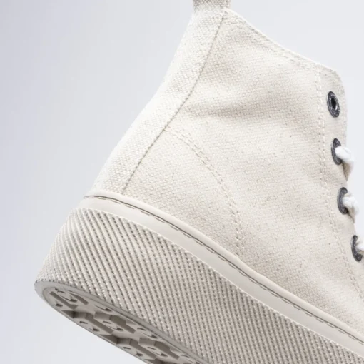 Baskets BEIGE Femme Motif Uni Lacets