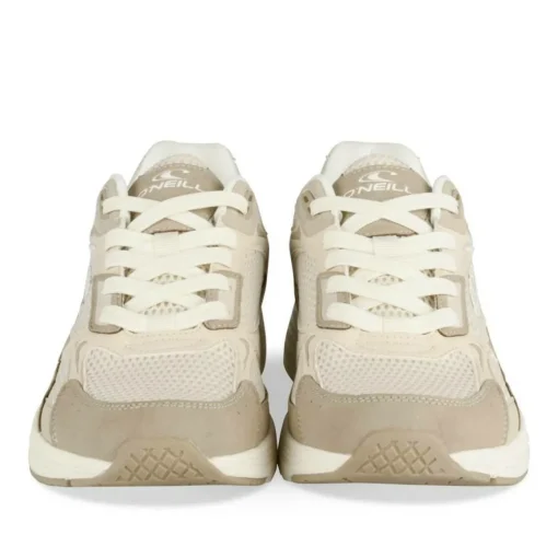 Baskets BEIGE Femme Motif Uni A Enfiler