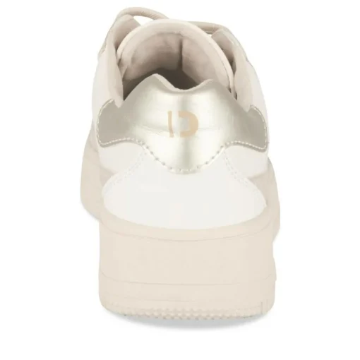 Baskets BEIGE Femme Motif Uni Lacets