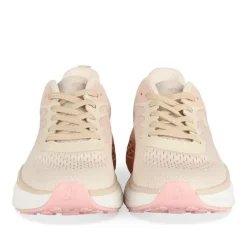 Baskets BEIGE Femme Motif Uni Lacets