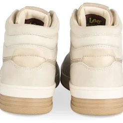 Baskets BEIGE Femme Motif Uni Lacets