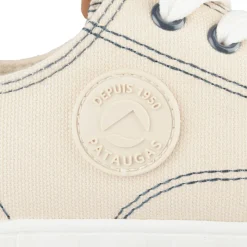 Baskets BEIGE Femme Motif Uni Lacets