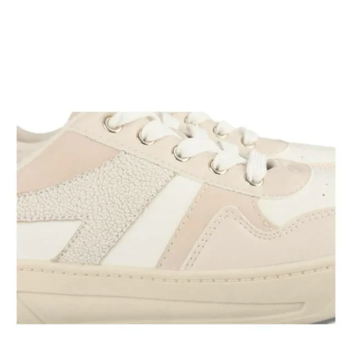 Baskets BEIGE Femme Motif Uni Lacets