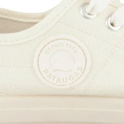 Baskets BEIGE Femme Motif Uni Lacets