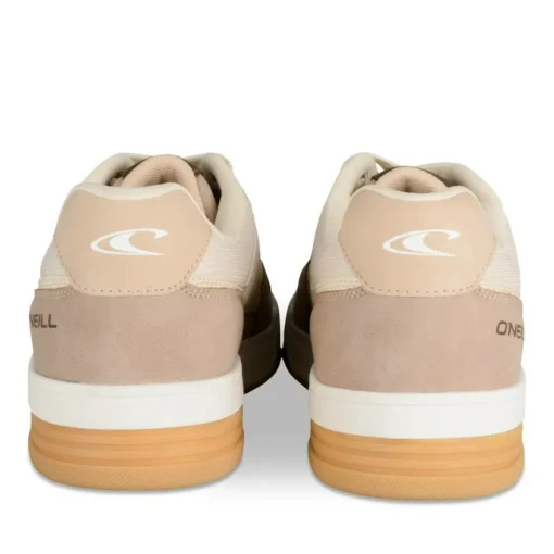 Baskets BEIGE Femme Motif Uni Lacets