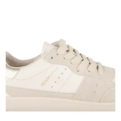 Baskets BEIGE Femme Motif Uni Lacets