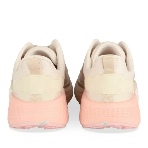 Baskets BEIGE Femme Motif Uni Lacets