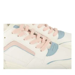Baskets BEIGE Femme Motif Uni Lacets