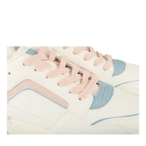 Baskets BEIGE Femme Motif Uni Lacets