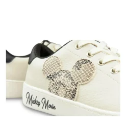 Baskets BEIGE Femme Motif Uni Lacets