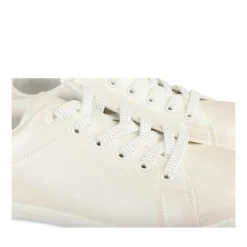 Baskets BEIGE Femme Motif Iridescent Lacets