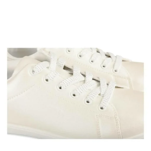 Baskets BEIGE Femme Motif Iridescent Lacets