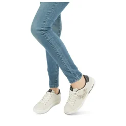 Baskets BEIGE Femme Motif Uni Lacets