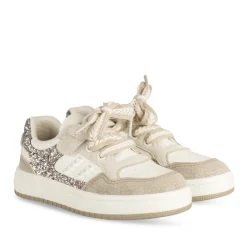 Baskets BEIGE Fille Motif Uni Scratch