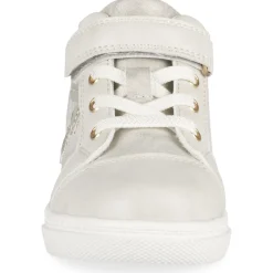 Baskets BEIGE Fille Motif Uni Scratch