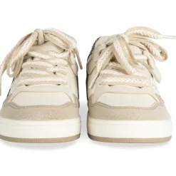 Baskets BEIGE Fille Motif Uni Scratch