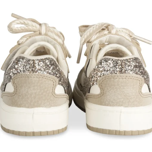 Baskets BEIGE Fille Motif Uni Scratch