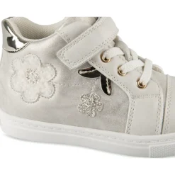 Baskets BEIGE Fille Motif Uni Scratch