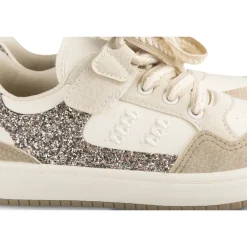 Baskets BEIGE Fille Motif Uni Scratch