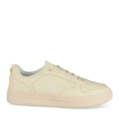Baskets BEIGE Homme Motif Uni Lacets