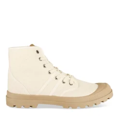 Baskets BEIGE Homme Motif Uni Lacets