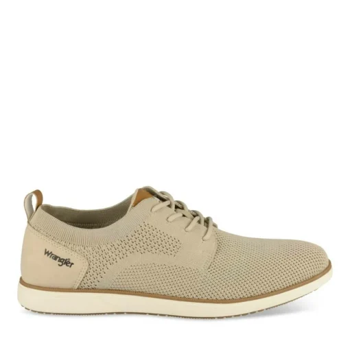 Baskets BEIGE Homme Motif Uni Lacets