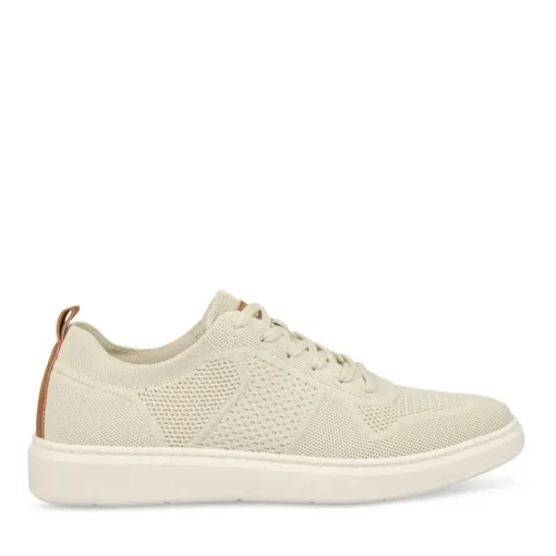 Baskets BEIGE Homme Motif Uni Lacets
