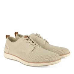 Baskets BEIGE Homme Motif Uni Lacets