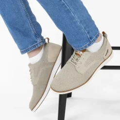 Baskets BEIGE Homme Motif Uni Lacets