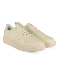 Baskets BEIGE Homme Motif Uni Lacets