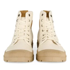Baskets BEIGE Homme Motif Uni Lacets
