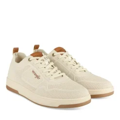 Baskets BEIGE Homme Motif Uni Lacets