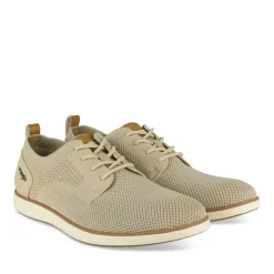 Baskets BEIGE Homme Motif Uni Lacets