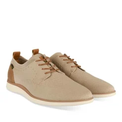 Baskets BEIGE Homme Motif Uni Lacets