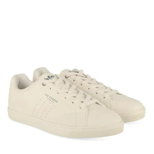 Baskets BEIGE Homme Motif Uni Lacets