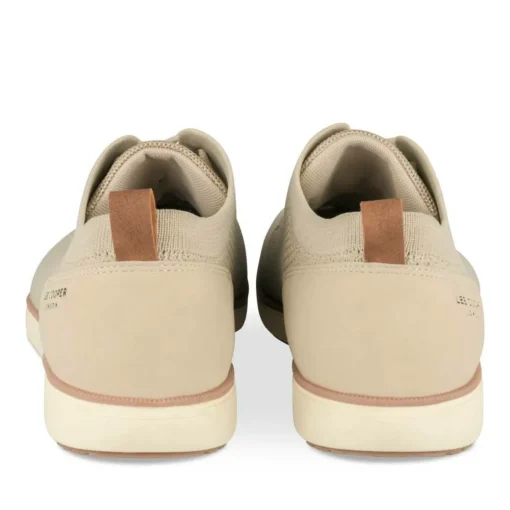 Baskets BEIGE Homme Motif Uni Lacets