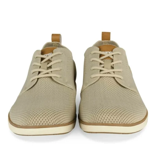 Baskets BEIGE Homme Motif Uni Lacets