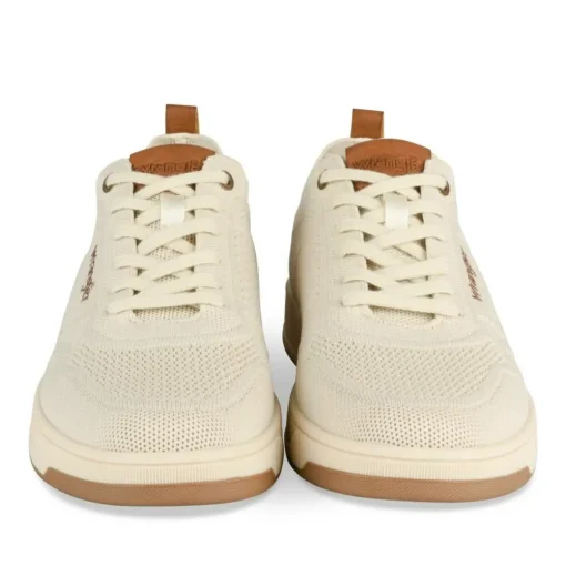 Baskets BEIGE Homme Motif Uni Lacets