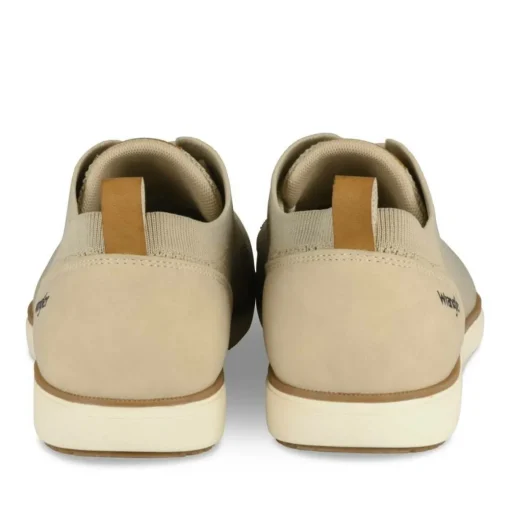 Baskets BEIGE Homme Motif Uni Lacets