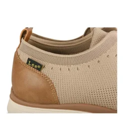 Baskets BEIGE Homme Motif Uni Lacets