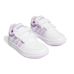 Baskets BLANC ADIDAS HOOPS