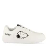 Baskets BLANC Femme Motif Uni Lacets