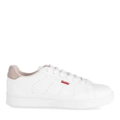 Baskets BLANC Femme Motif Uni Lacets