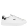 Baskets BLANC Femme Motif Paillettes Lacets