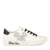 Baskets BLANC Femme Motif Uni Lacets