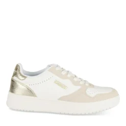 Baskets BLANC Femme Motif Uni Lacets
