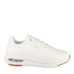 Baskets BLANC Femme Motif Uni Lacets