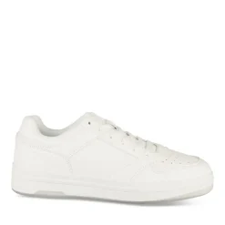 Baskets BLANC Femme Motif Uni Lacets
